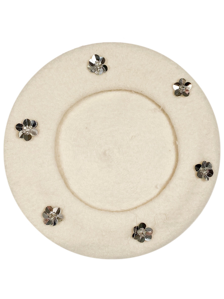 FLORA BERET ECRU