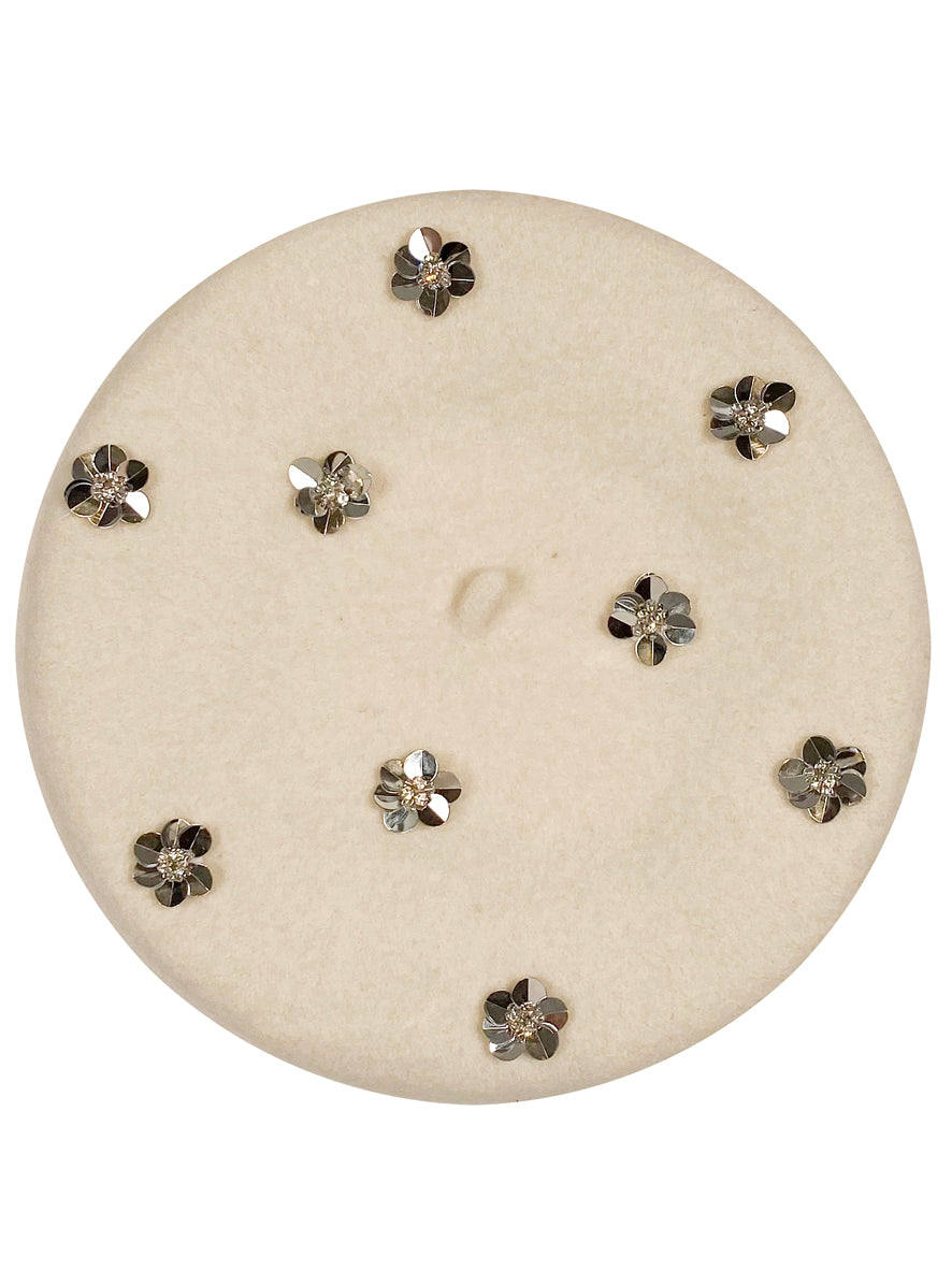 FLORA BERET ECRU