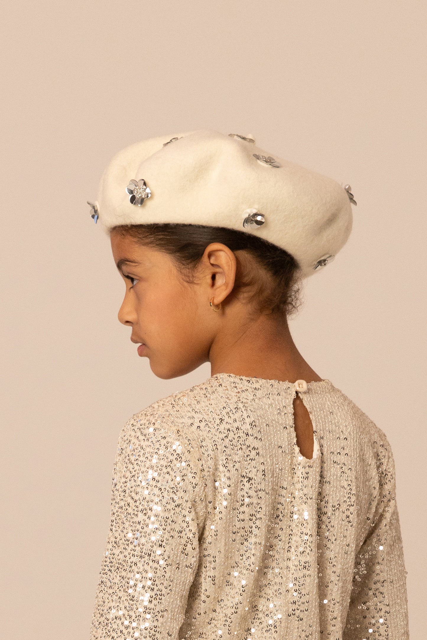FLORA BERET ECRU