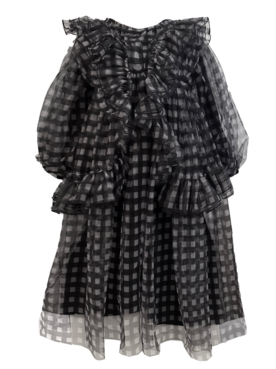 ERICA DRESS BLACK AND WHITE