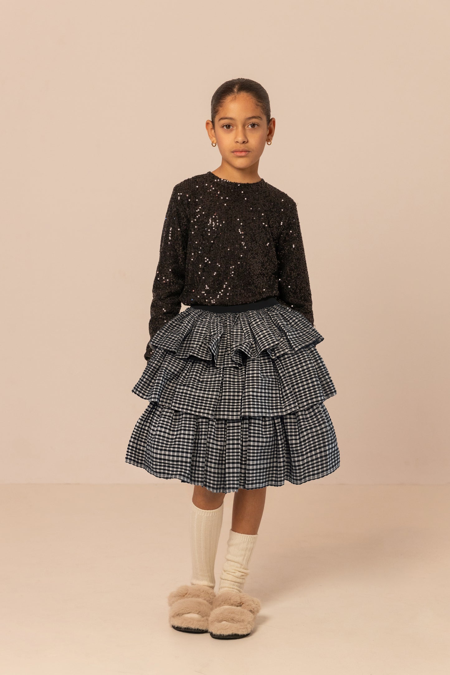 DISCO SKIRT BLACK AND WHITE