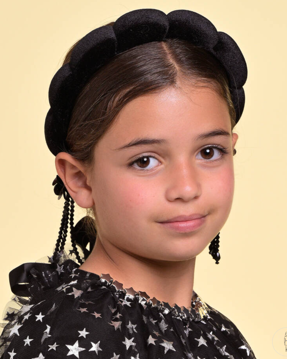 FLORA HAIR BAND BLACK
