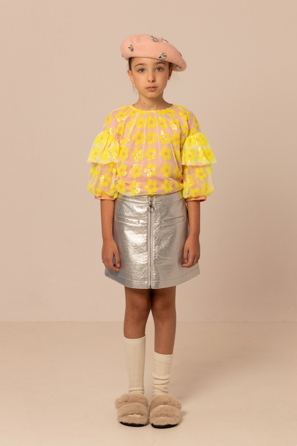 AMELIA SKIRT SILVER