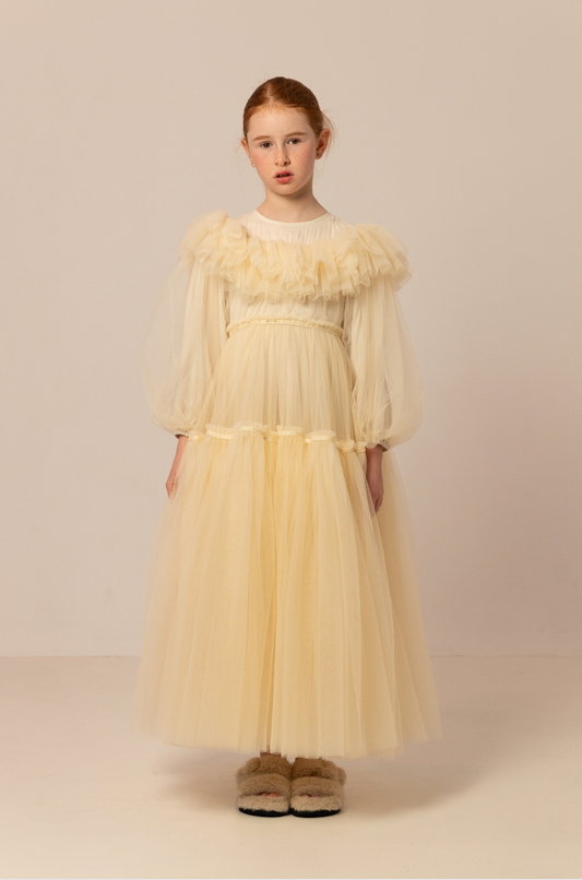 ZOE DRESS ECRU - LONG