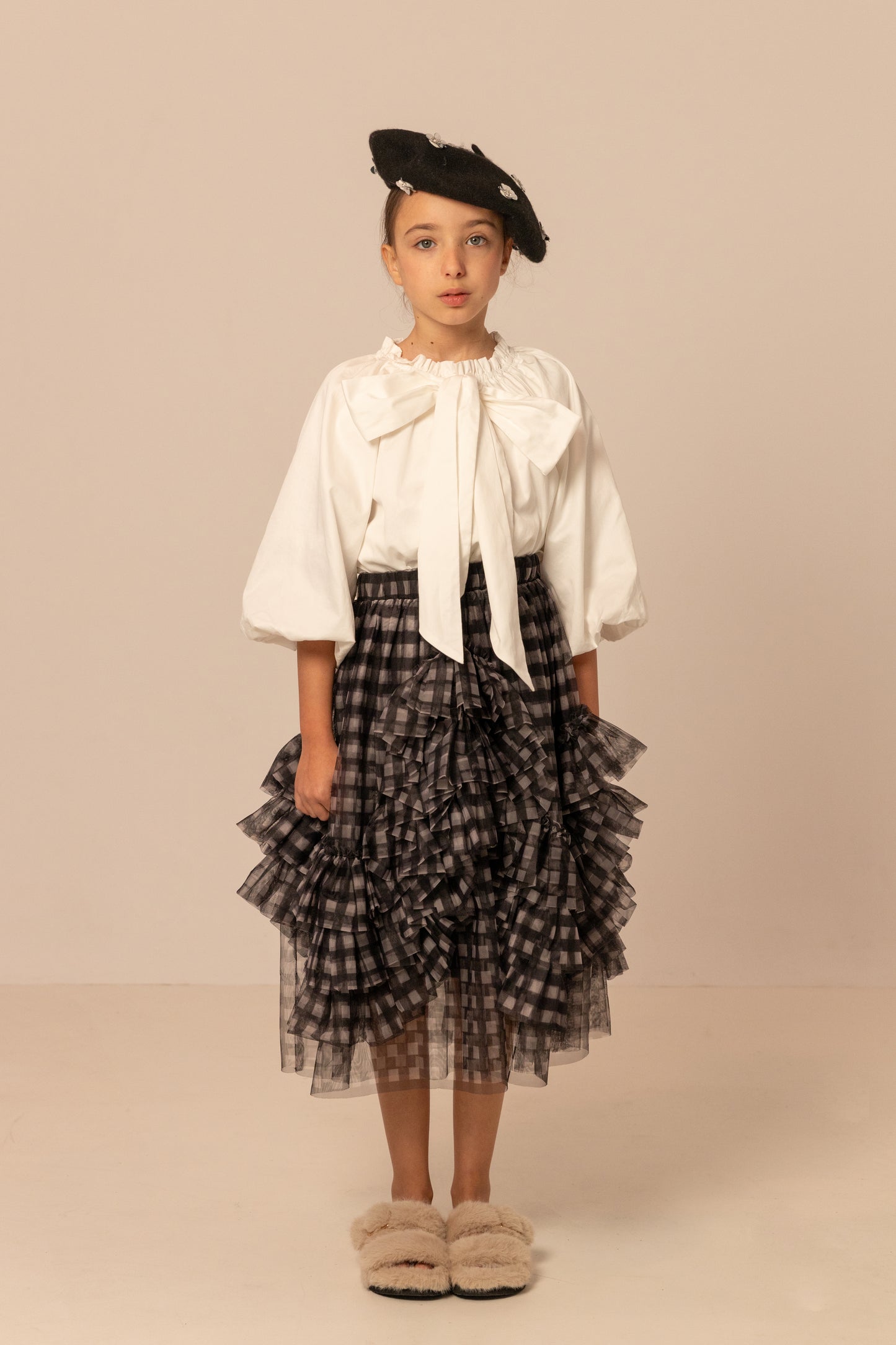 TANIA SKIRT BLACK AND WHITE