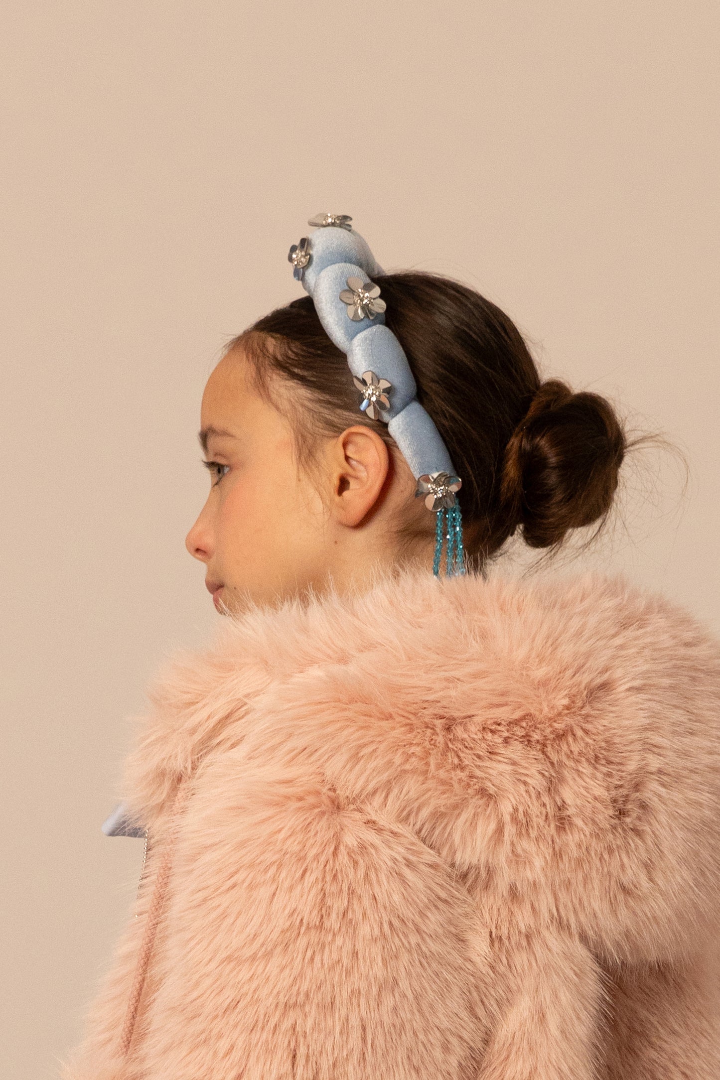 FLORA HAIR BAND BLUE