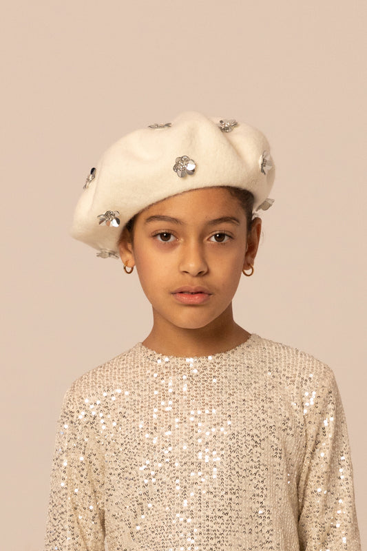 FLORA BERET ECRU