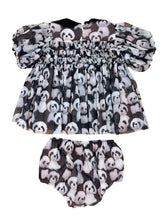 Load image into Gallery viewer, Panda Dress With Bloomers
